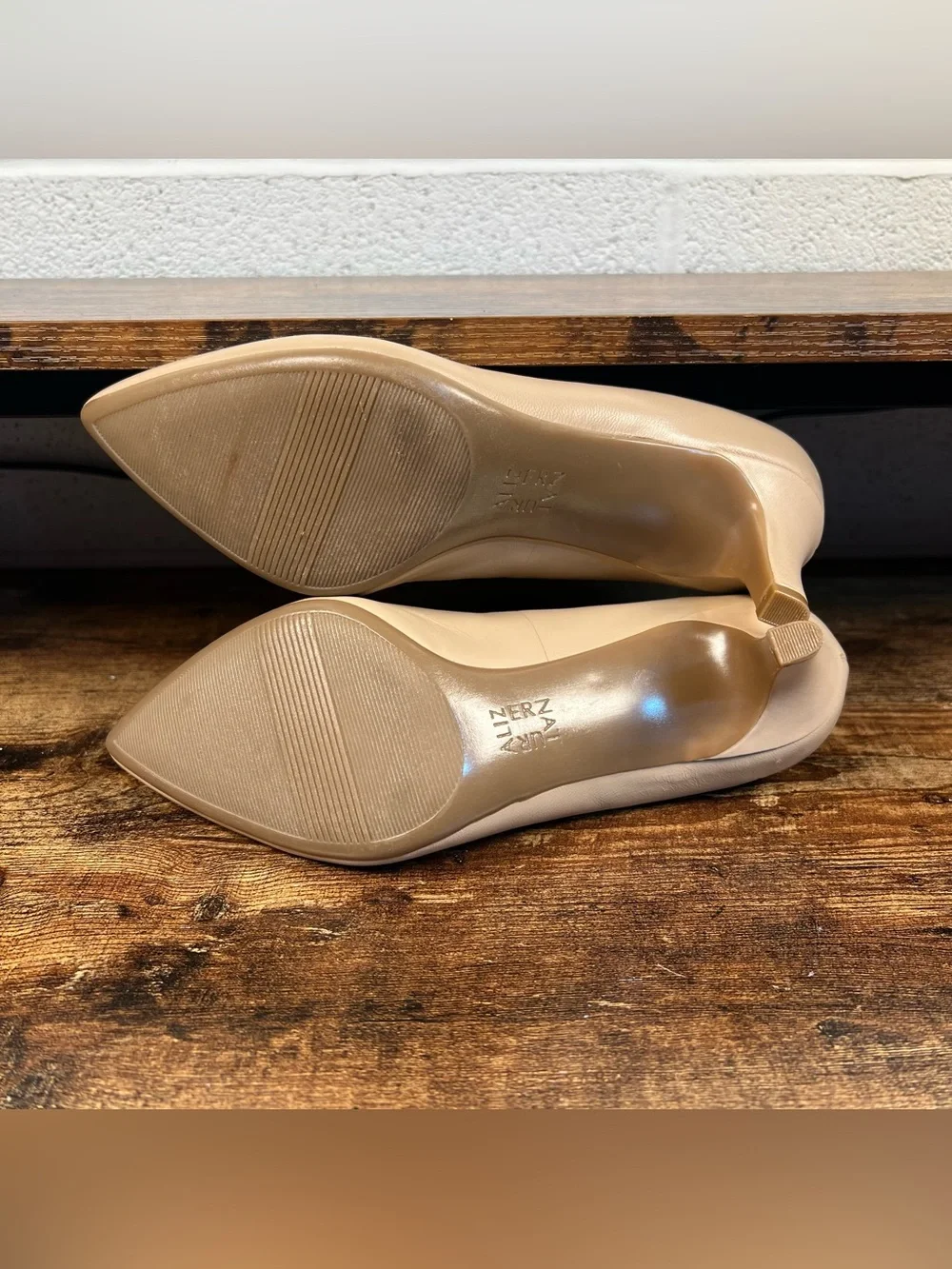 Naturalizer Oden Pumps Heeled Shoes Dressy Business Beige Point Toe Women's 7